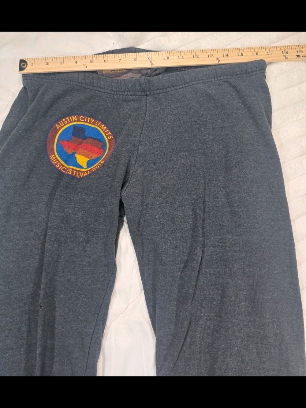 2017 Aviator Nation Mens Charcoal Sweatpants with Sunset Stripe Patch Size Med - Picture 8 of 14